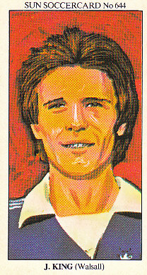 Jeff King Walsall 1978/79 the SUN Soccercards #644